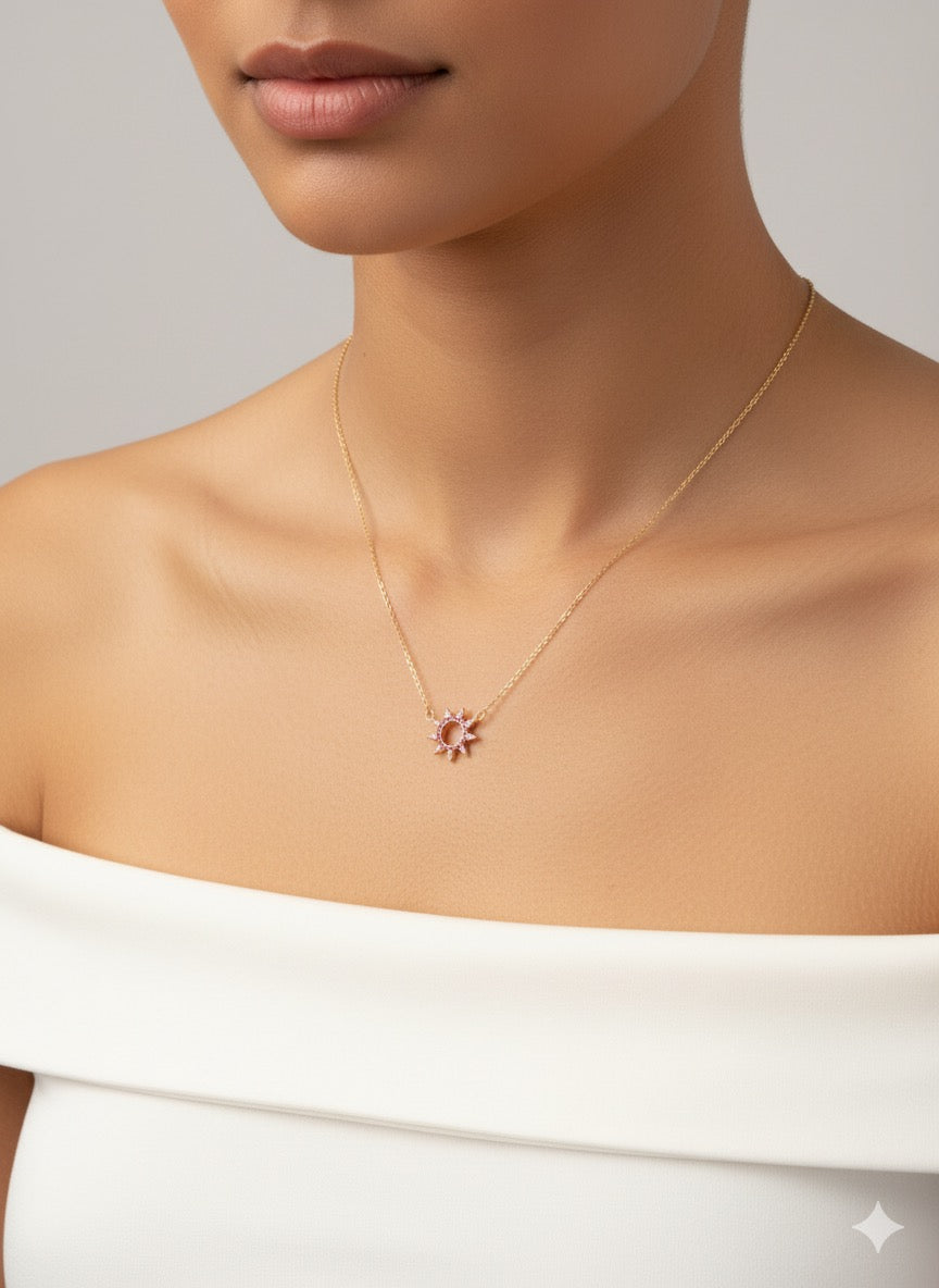 Pink Sunshine Necklace