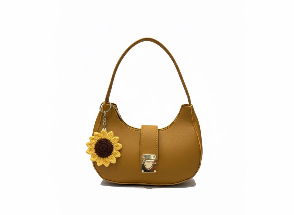 Chic mustard sunflower bag