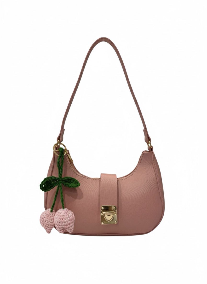 Chic pink cherry bag
