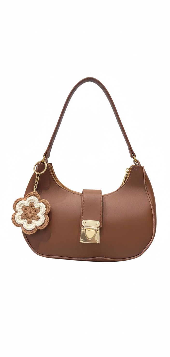 Chic Brown Daisy Bag