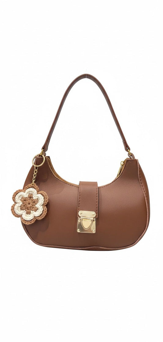 Chic Brown Daisy Bag