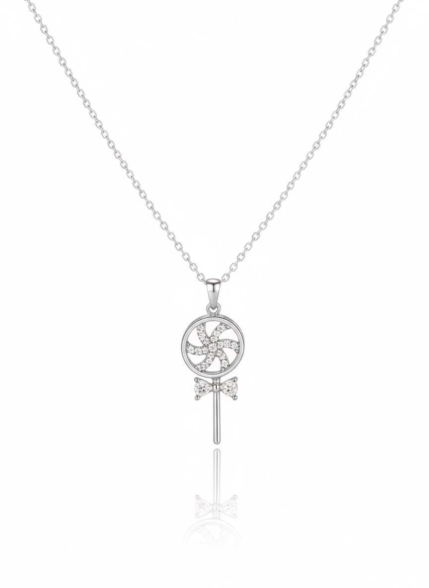 Silver Lollipop Necklace