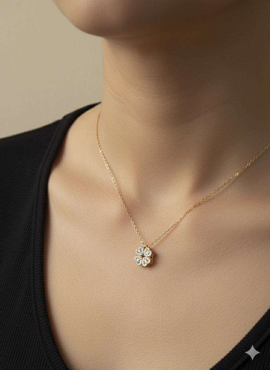 Golden Flower Necklace