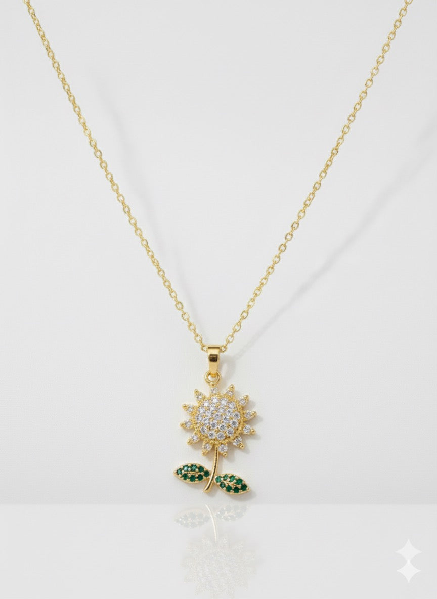 Golden Sunflower Necklace