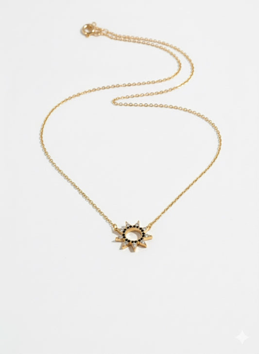 Black Sunshine Necklace