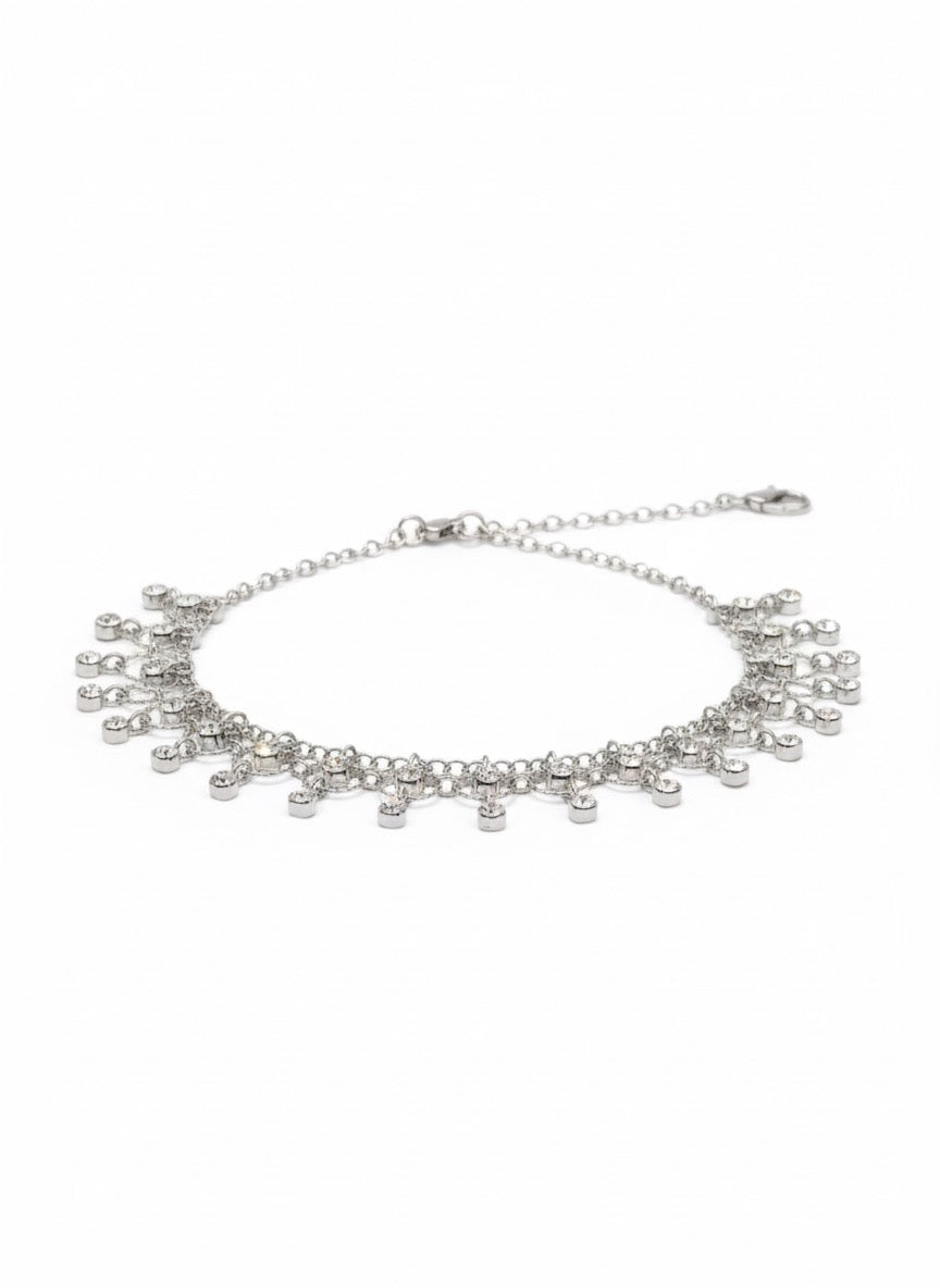 Fancy Silver Anklets