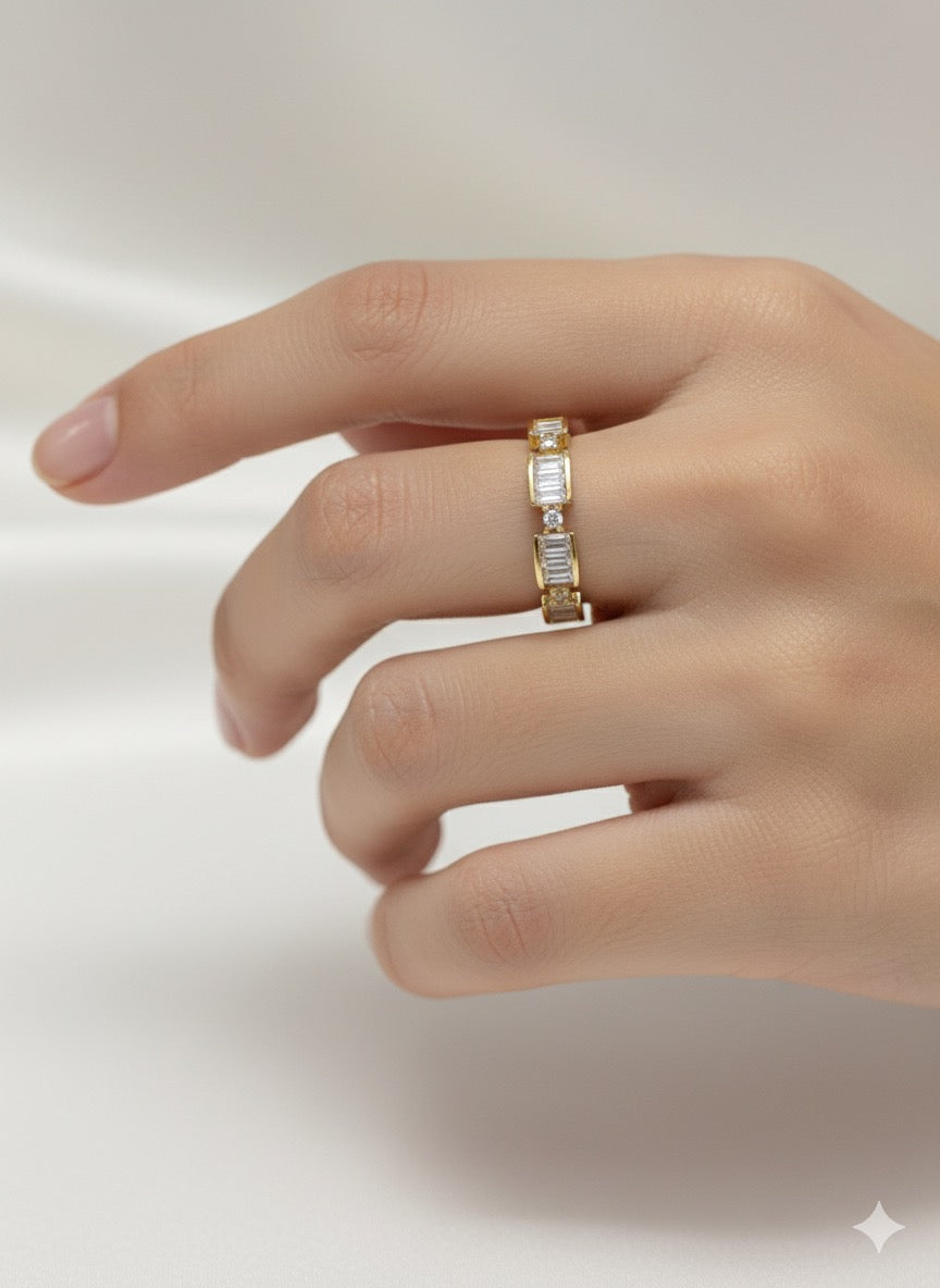 Golden princess ring